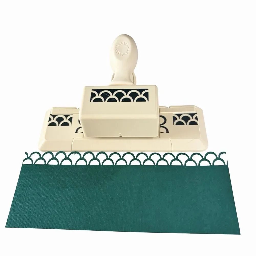 2 Martha Stewart Scallop Bow Deep Edge & 1 single Standard Punch folding wings